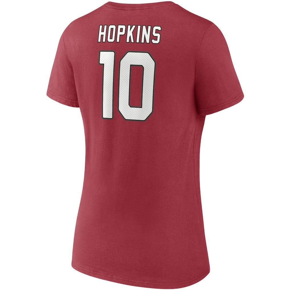 NFL Arizona Cardinals DeAndre Hopkins  Women's Player Icon Name & Number V-Neck T-Shirt