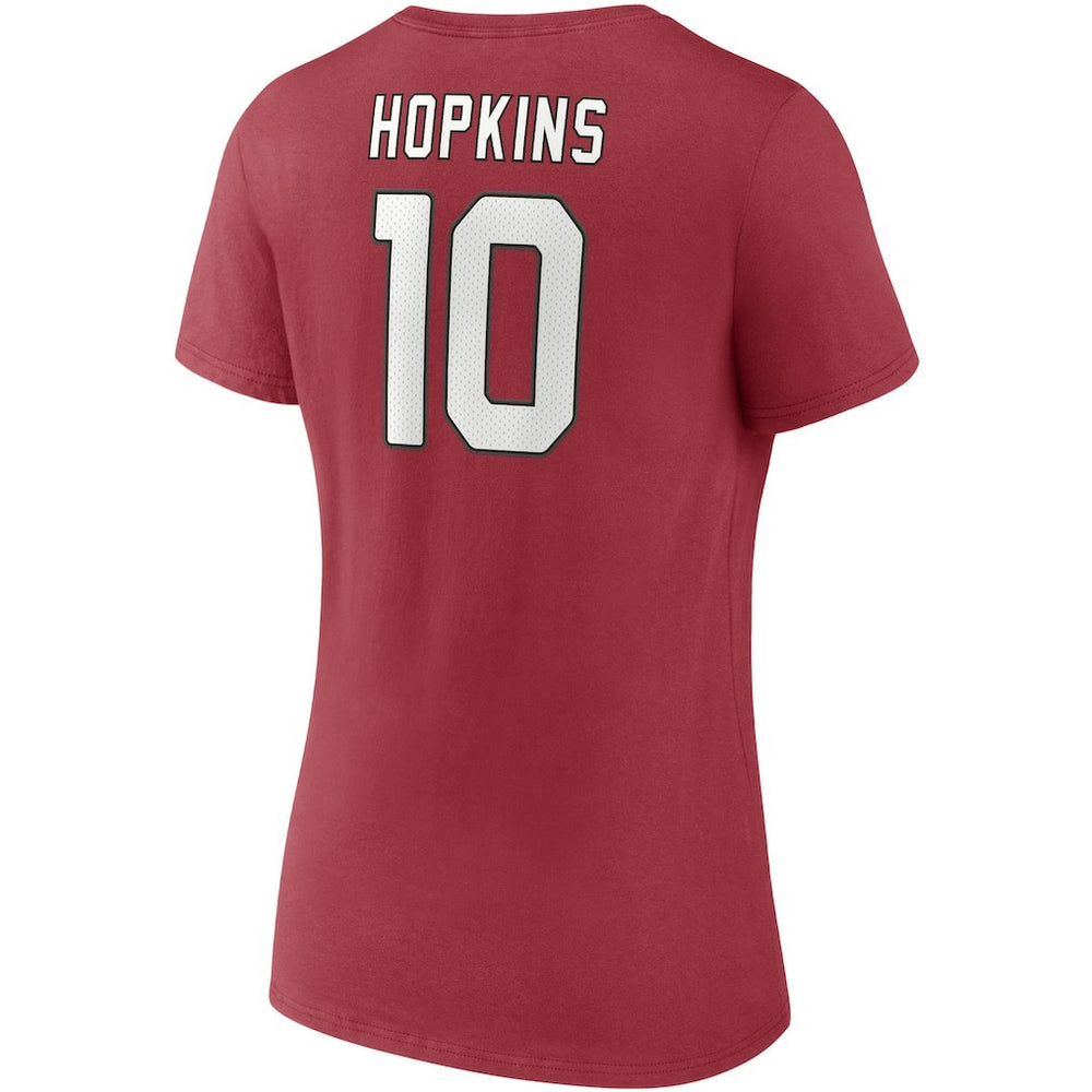 NFL Arizona Cardinals DeAndre Hopkins  Women's Player Icon Name & Number V-Neck T-Shirt