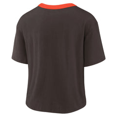 NFL Cleveland Browns Women's High Hip Fashion Cropped Top