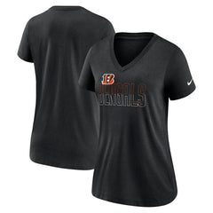 NFL Cincinnati Bengals Women's Lock Up Tri-Blend V-Neck T-Shirt