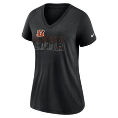 NFL Cincinnati Bengals Women's Lock Up Tri-Blend V-Neck T-Shirt
