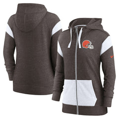 NFL Cleveland Browns Women's Monaco Lightweight Full-Zip Hoodie