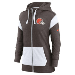 NFL Cleveland Browns Women's Monaco Lightweight Full-Zip Hoodie