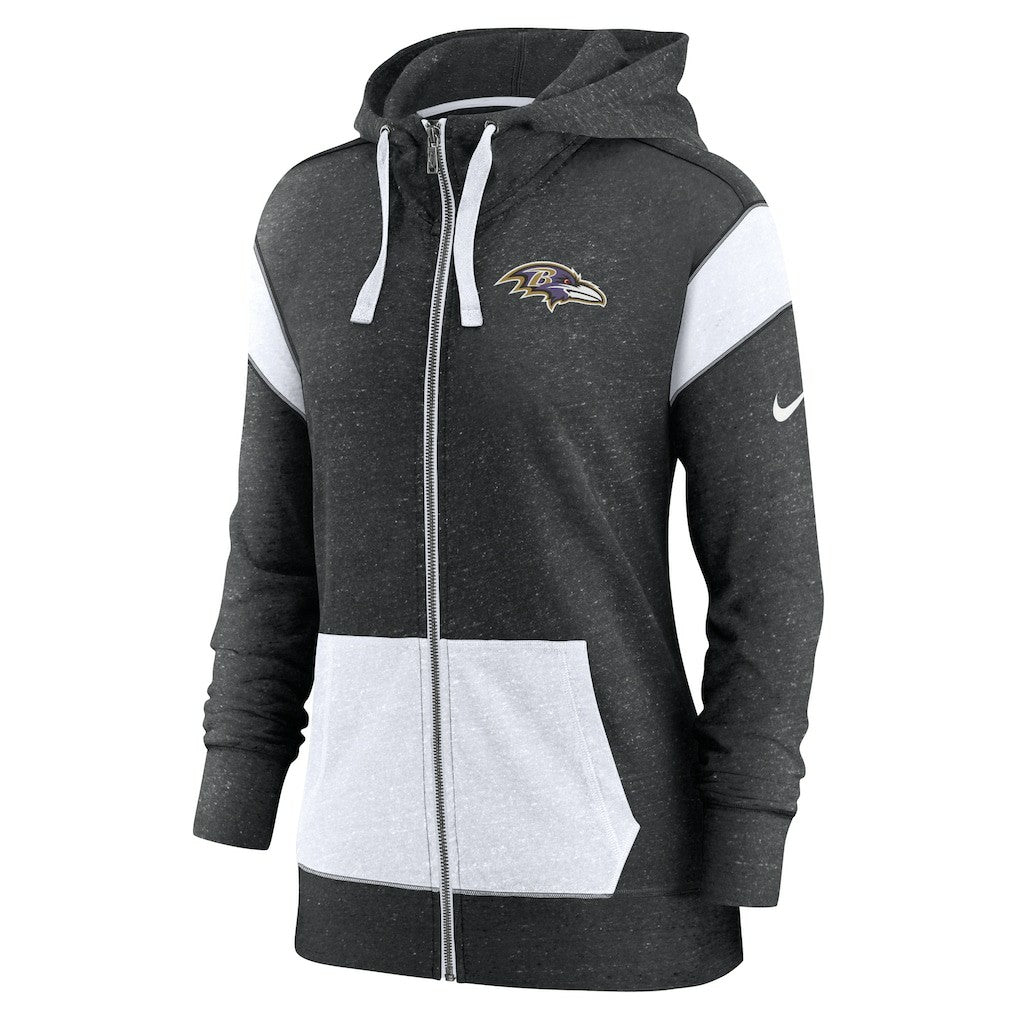 NFL Baltimore Ravens Women's Monaco Lightweight Full-Zip Hoodie