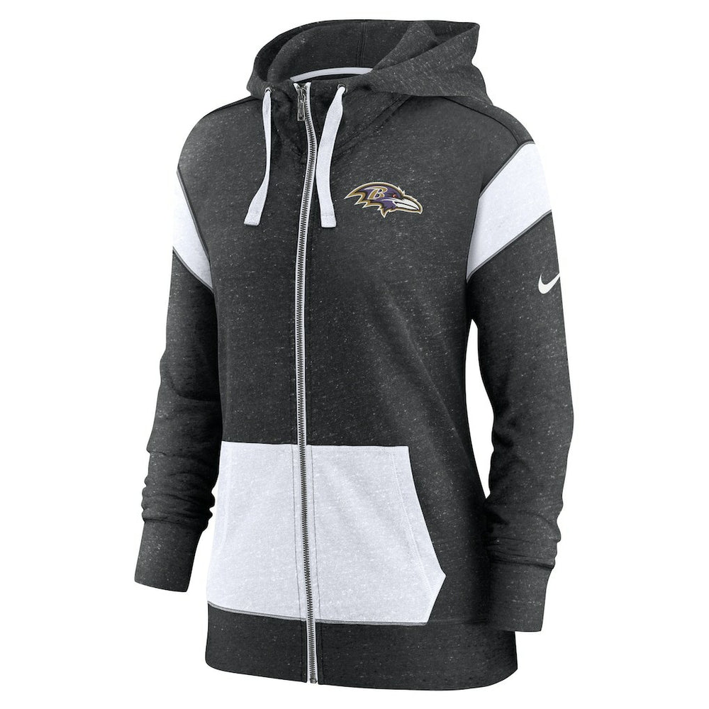 NFL Baltimore Ravens Women's Monaco Lightweight Full-Zip Hoodie