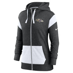 NFL Baltimore Ravens Women's Monaco Lightweight Full-Zip Hoodie