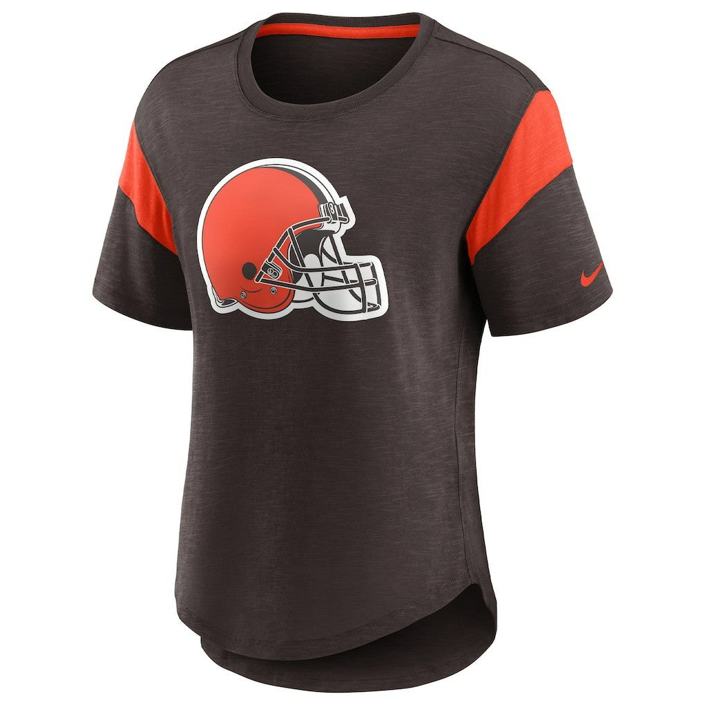 NFL Cleveland Browns Women's Primary Logo Fashion Top