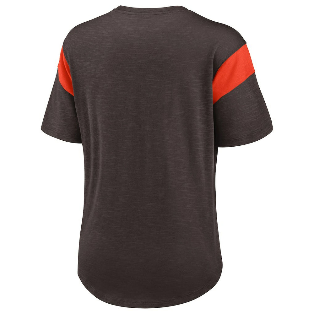 NFL Cleveland Browns Women's Primary Logo Fashion Top