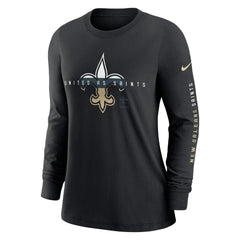 NFL New Orleans Saints Women's Prime Split Long Sleeve T-Shirt