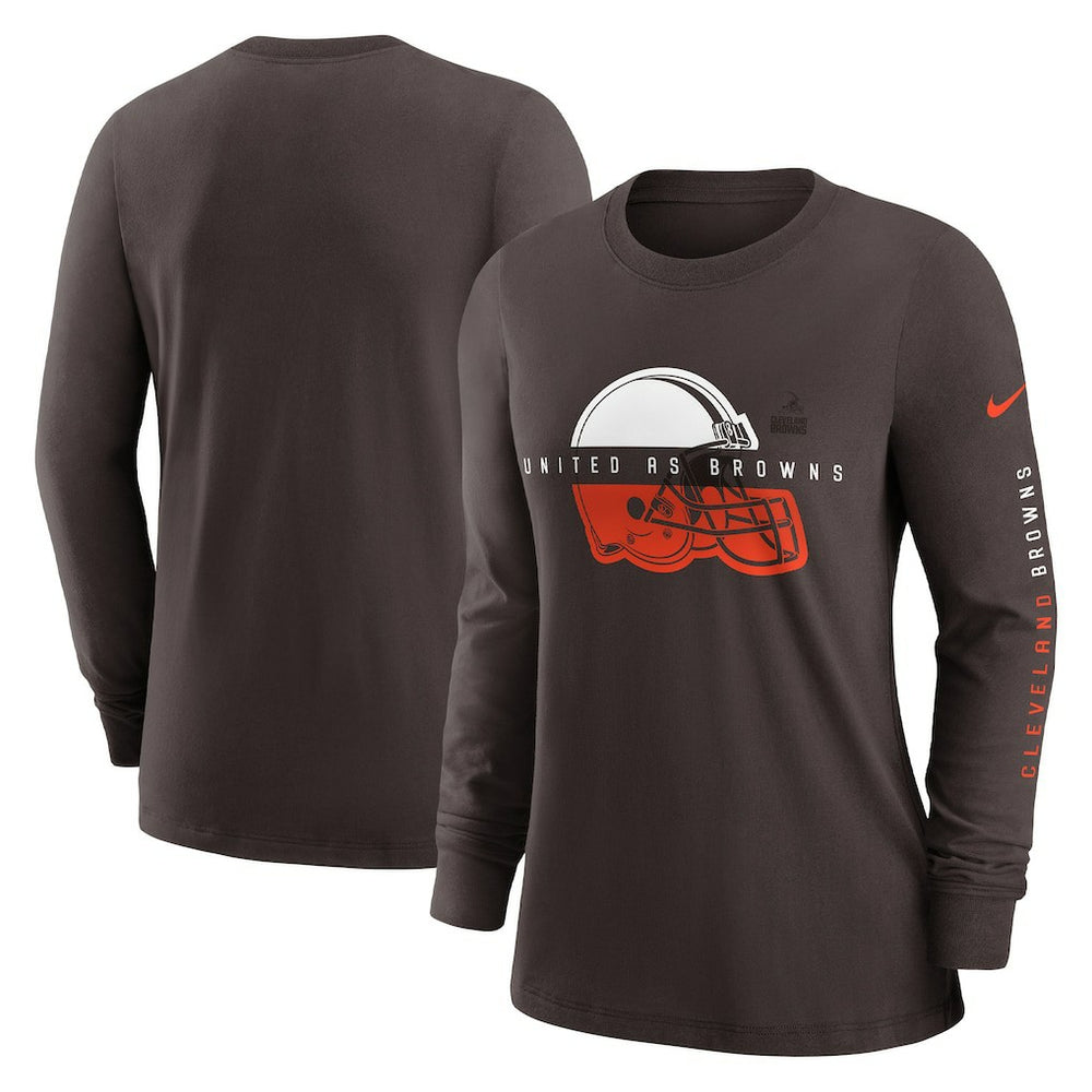 NFL Cleveland Browns Women's Prime Split Long Sleeve T-Shirt