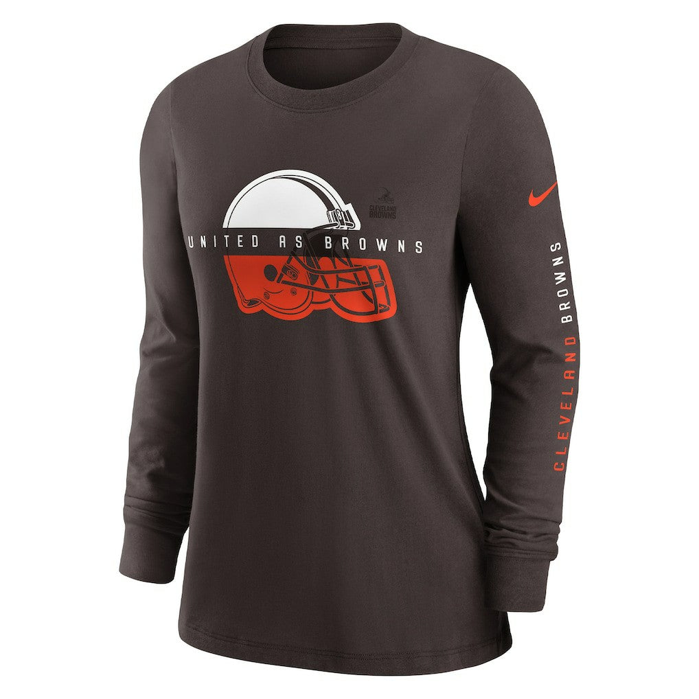 NFL Cleveland Browns Women's Prime Split Long Sleeve T-Shirt