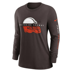 NFL Cleveland Browns Women's Prime Split Long Sleeve T-Shirt