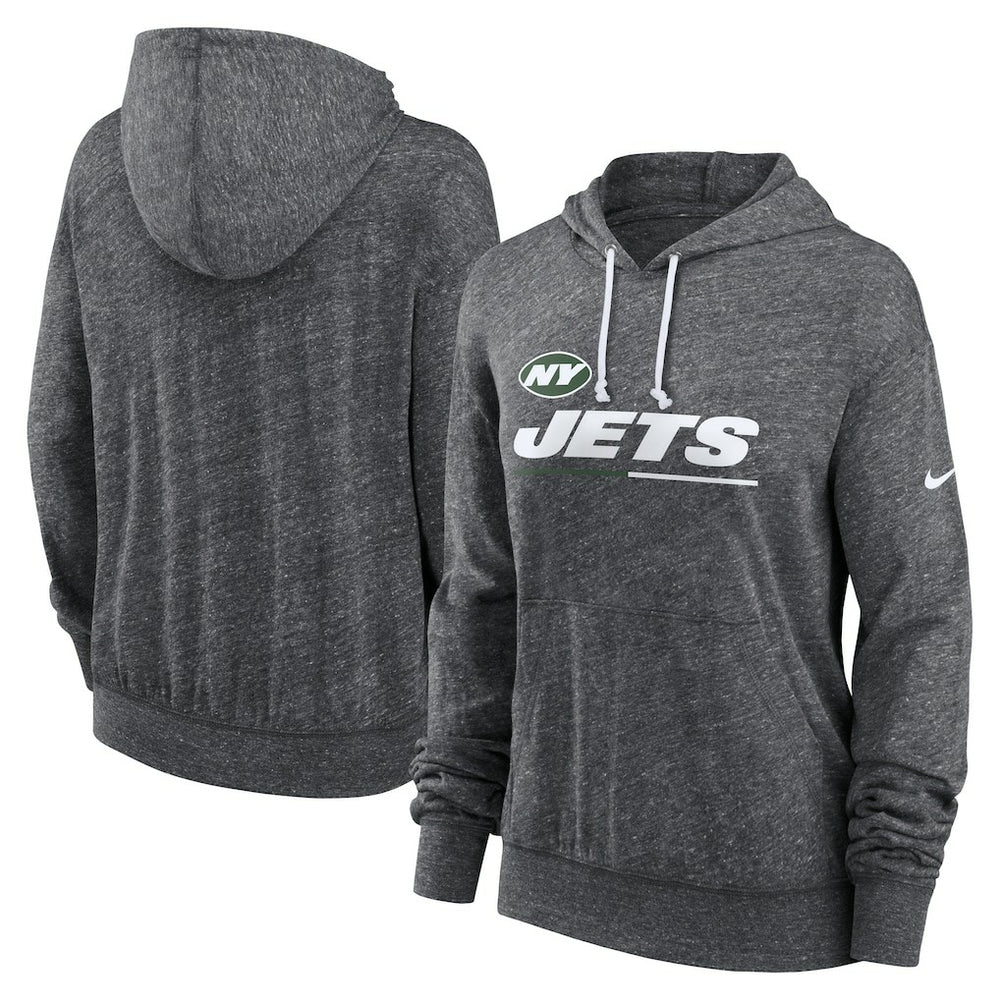 NFL New York Jets Women's Team Spirit Gym Vintage Lightweight Hoodie Top