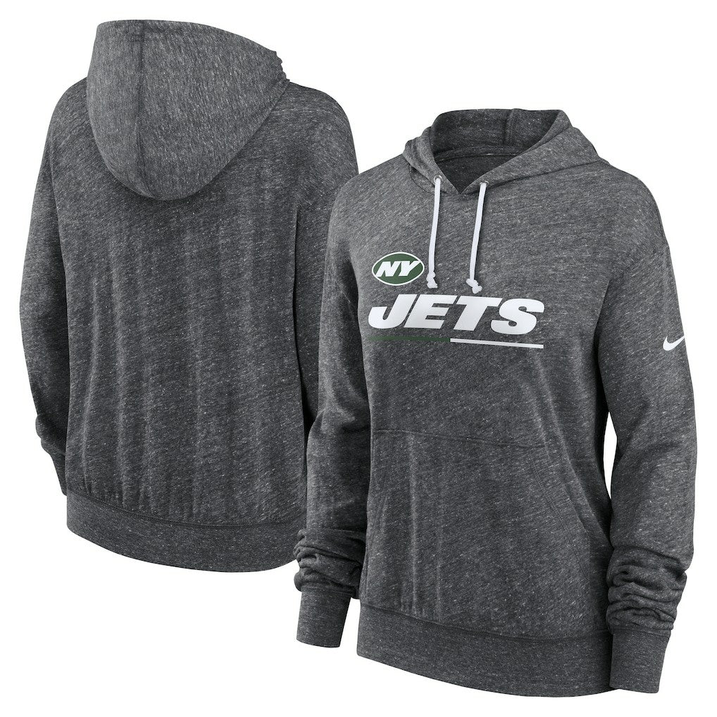 NFL New York Jets Women's Team Spirit Gym Vintage Lightweight Hoodie Top
