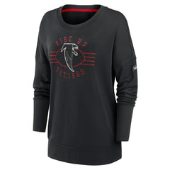 NFL Atlanta Falcons Women's Rewind Playback Icon Performance Pullover Sweatshirt