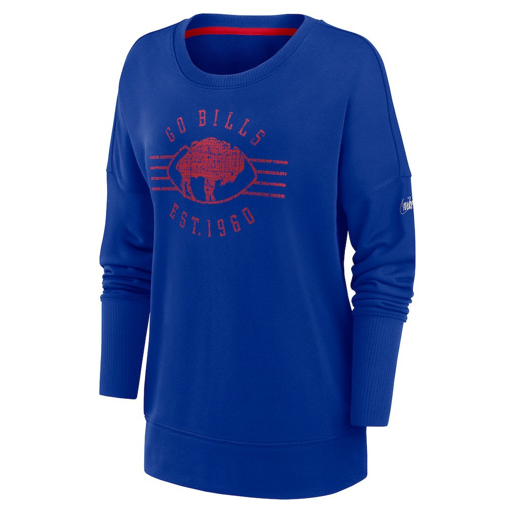 NFL Buffalo Bills Women's Rewind Playback Icon Performance Pullover Sweatshirt