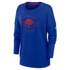 NFL Buffalo Bills Women's Rewind Playback Icon Performance Pullover Sweatshirt
