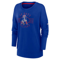 NFL New England Patriots Women's Rewind Playback Icon Performance Pullover Sweatshirt