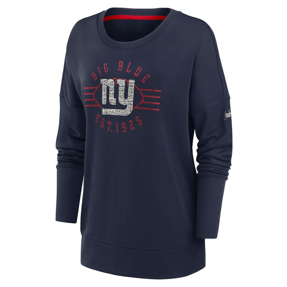 NFL New York Giants Women's Rewind Playback Icon Performance Pullover Sweatshirt