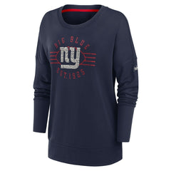 NFL New York Giants Women's Rewind Playback Icon Performance Pullover Sweatshirt