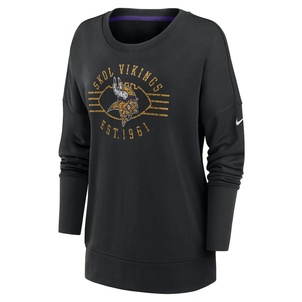 NFL Minnesota Vikings Women's Rewind Playback Icon Performance Pullover Sweatshirt
