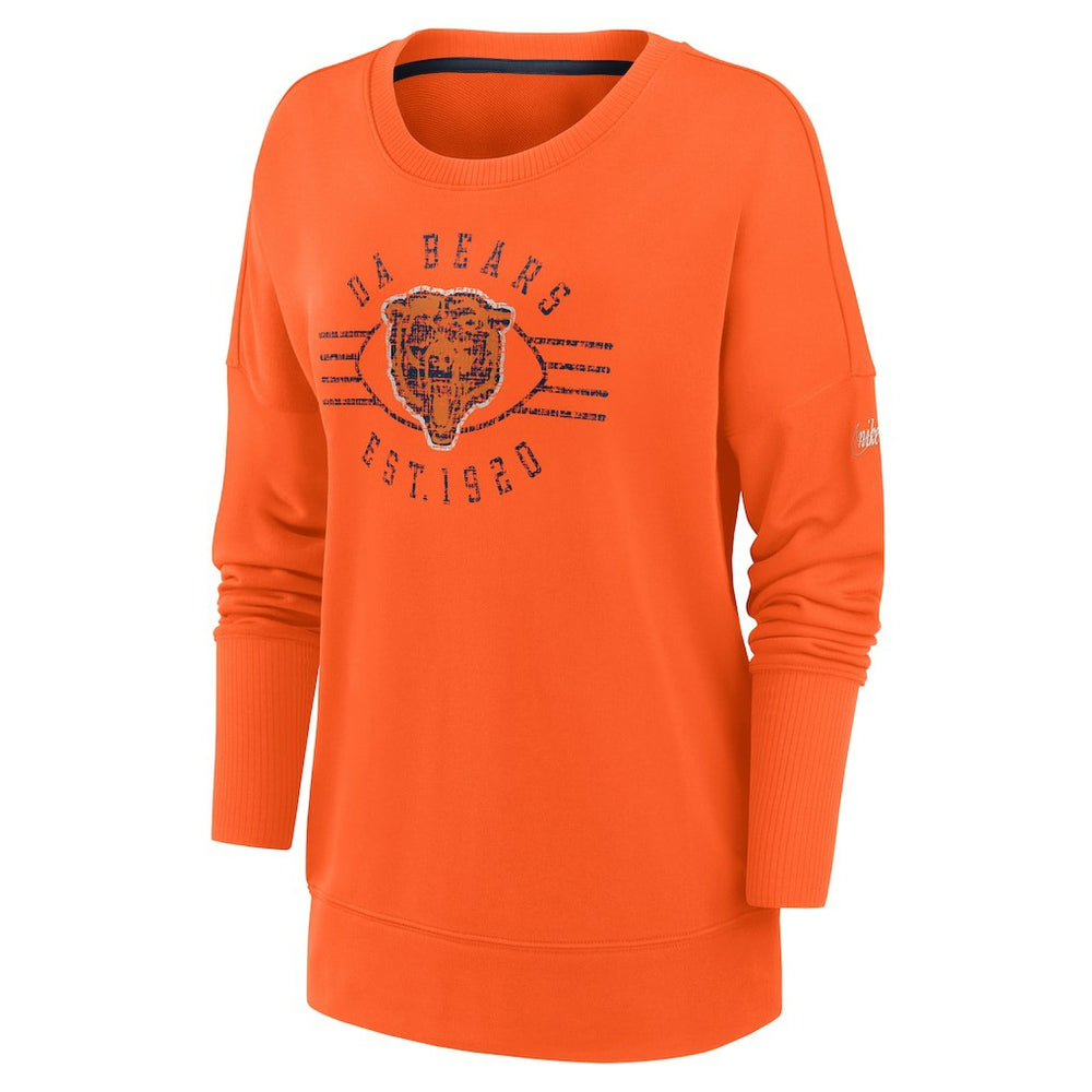 NFL Chicago Bears Women's Rewind Playback Icon Performance Pullover Sweatshirt