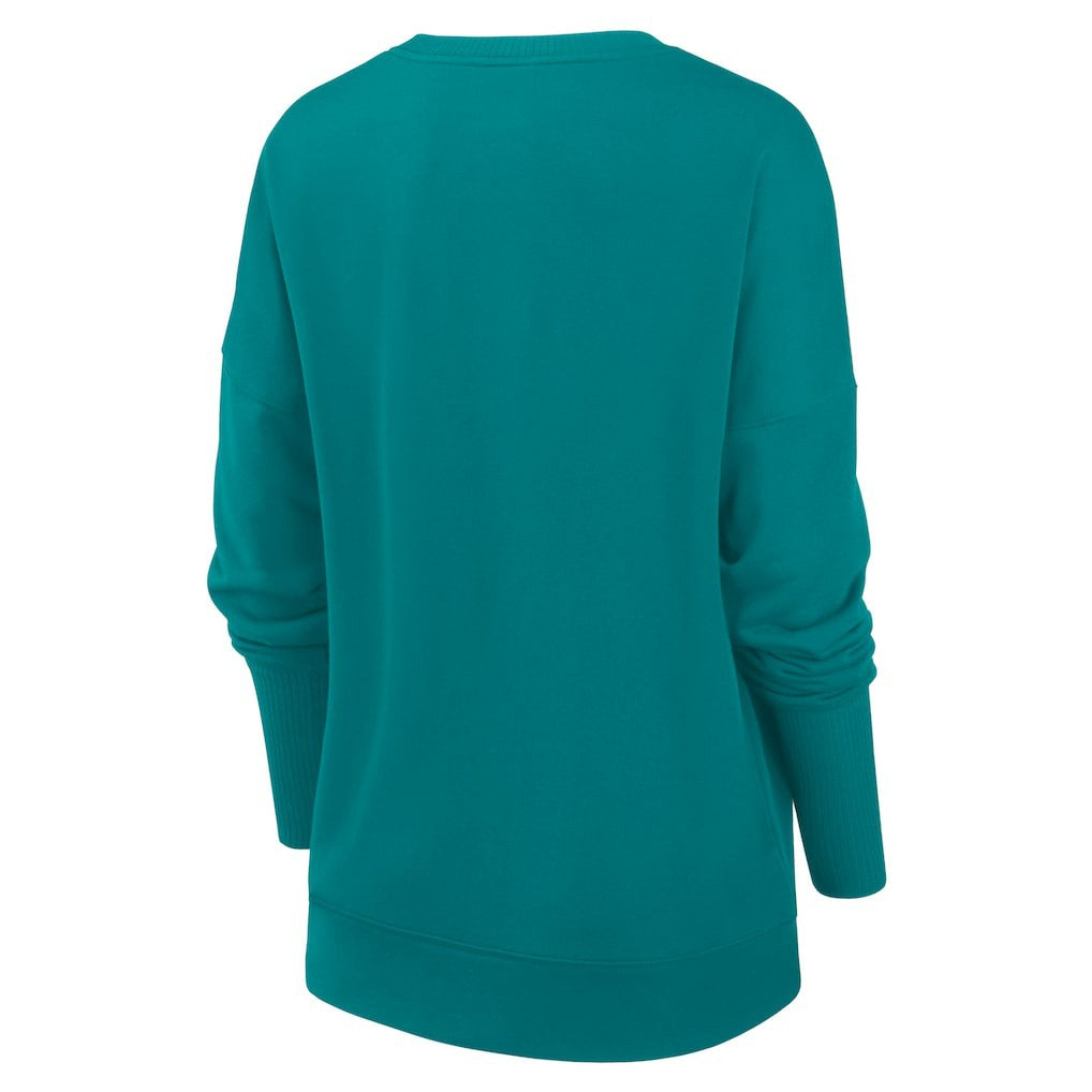 NFL Miami Dolphins Women's Rewind Playback Icon Performance Pullover Sweatshirt