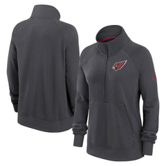 NFL Arizona Cardinals Women's Premium Raglan Performance Half-Zip Sweatshirt