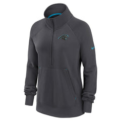 NFL Carolina Panthers Women's Premium Raglan Performance Half-Zip Sweatshirt