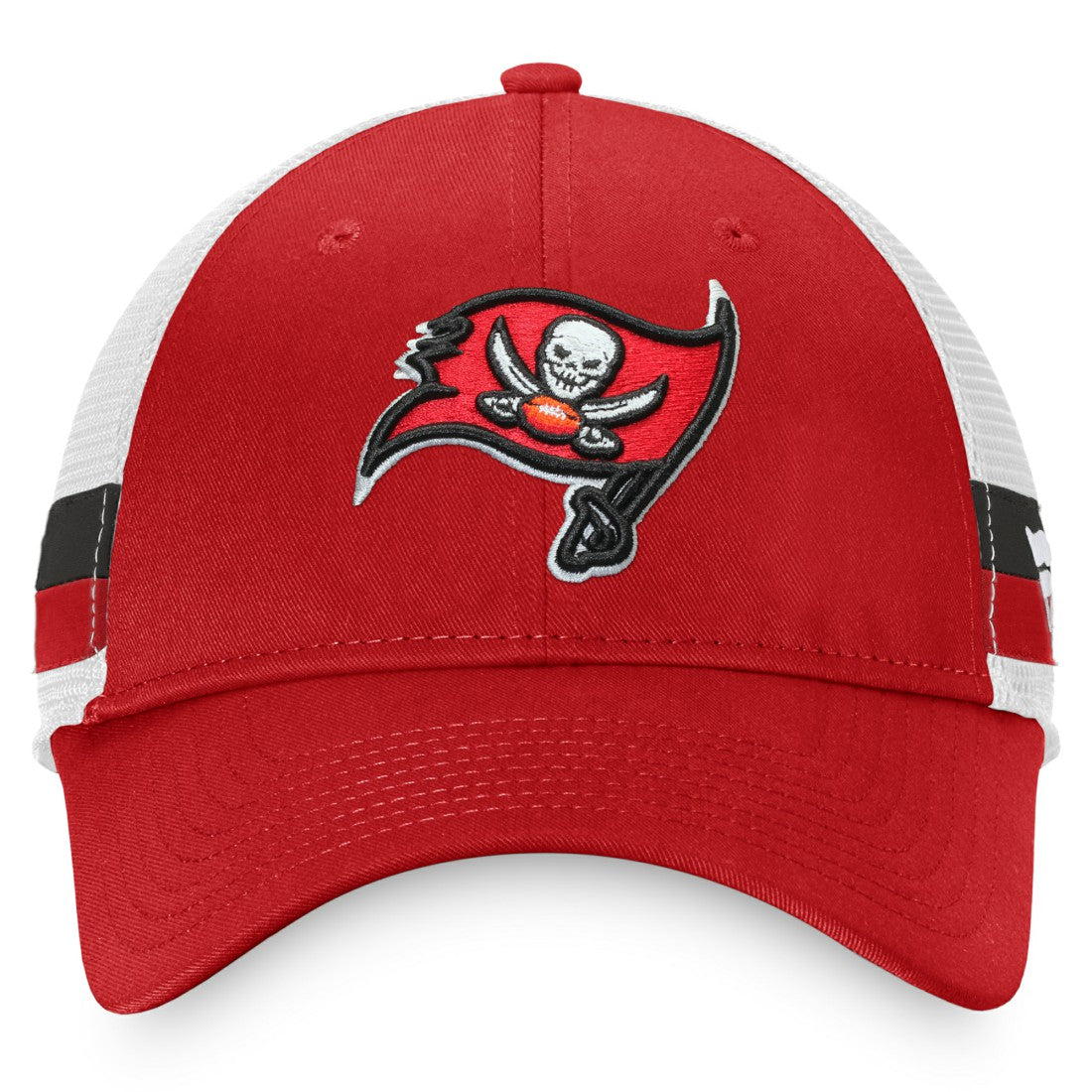 NFL Tampa Bay Buccaneers Iconic Team Stripe Trucker Snapback Hat