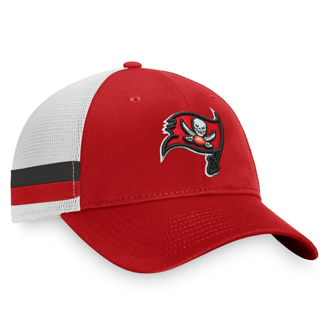 NFL Tampa Bay Buccaneers Iconic Team Stripe Trucker Snapback Hat