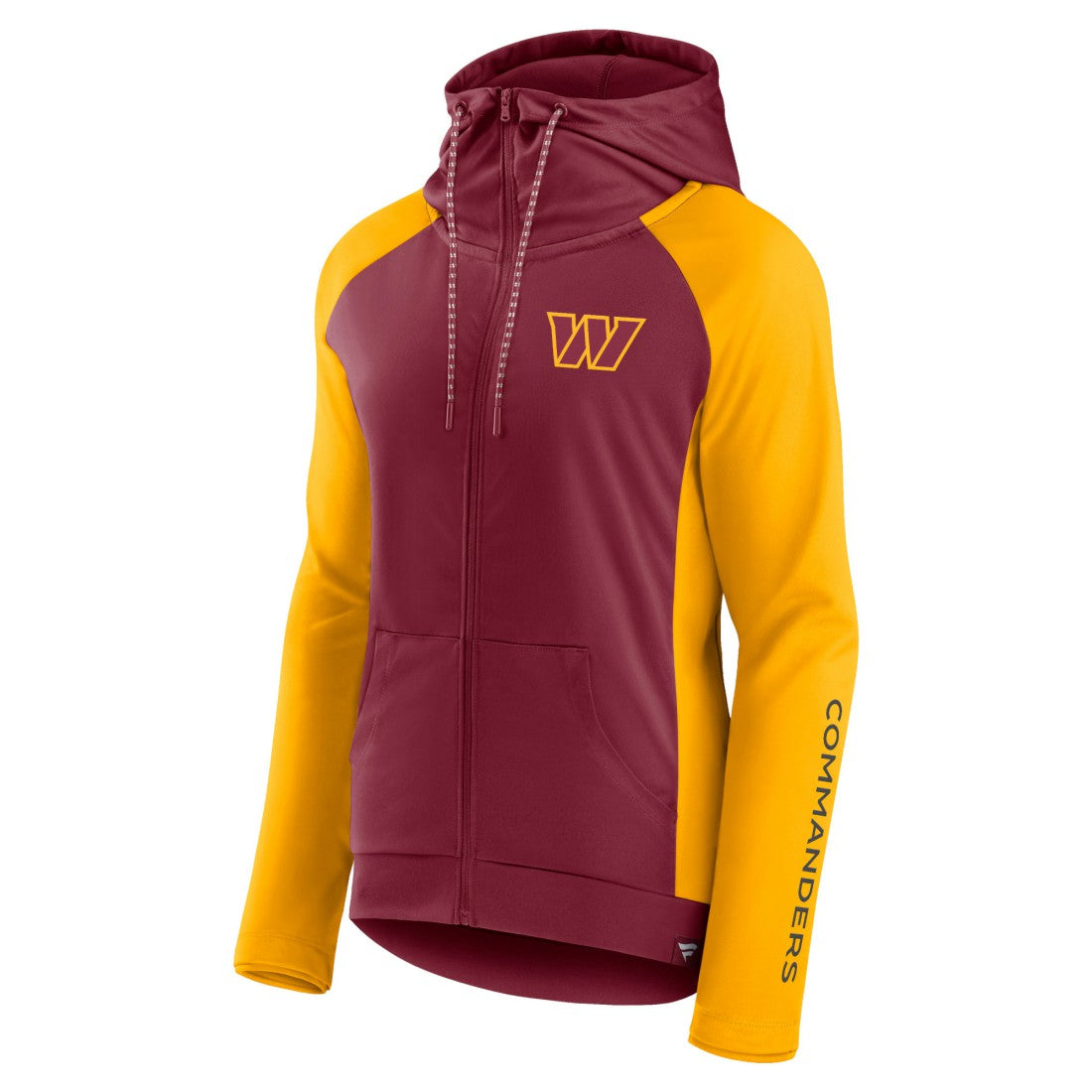 NFL Washington Commanders Women's End Around Lightweight Raglan Full-Zip Hoodie Jacket