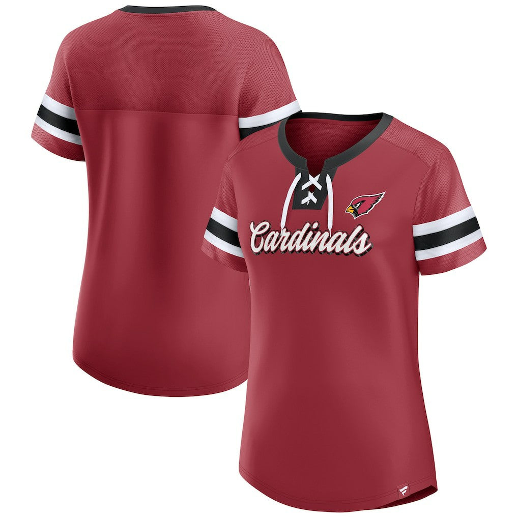 NFL Arizona Cardinals Women's Original State Lace-Up T-Shirt
