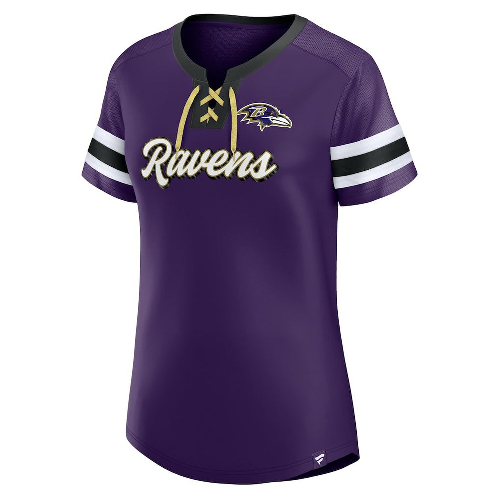 NFL Baltimore Ravens Women's Original State Lace-Up T-Shirt
