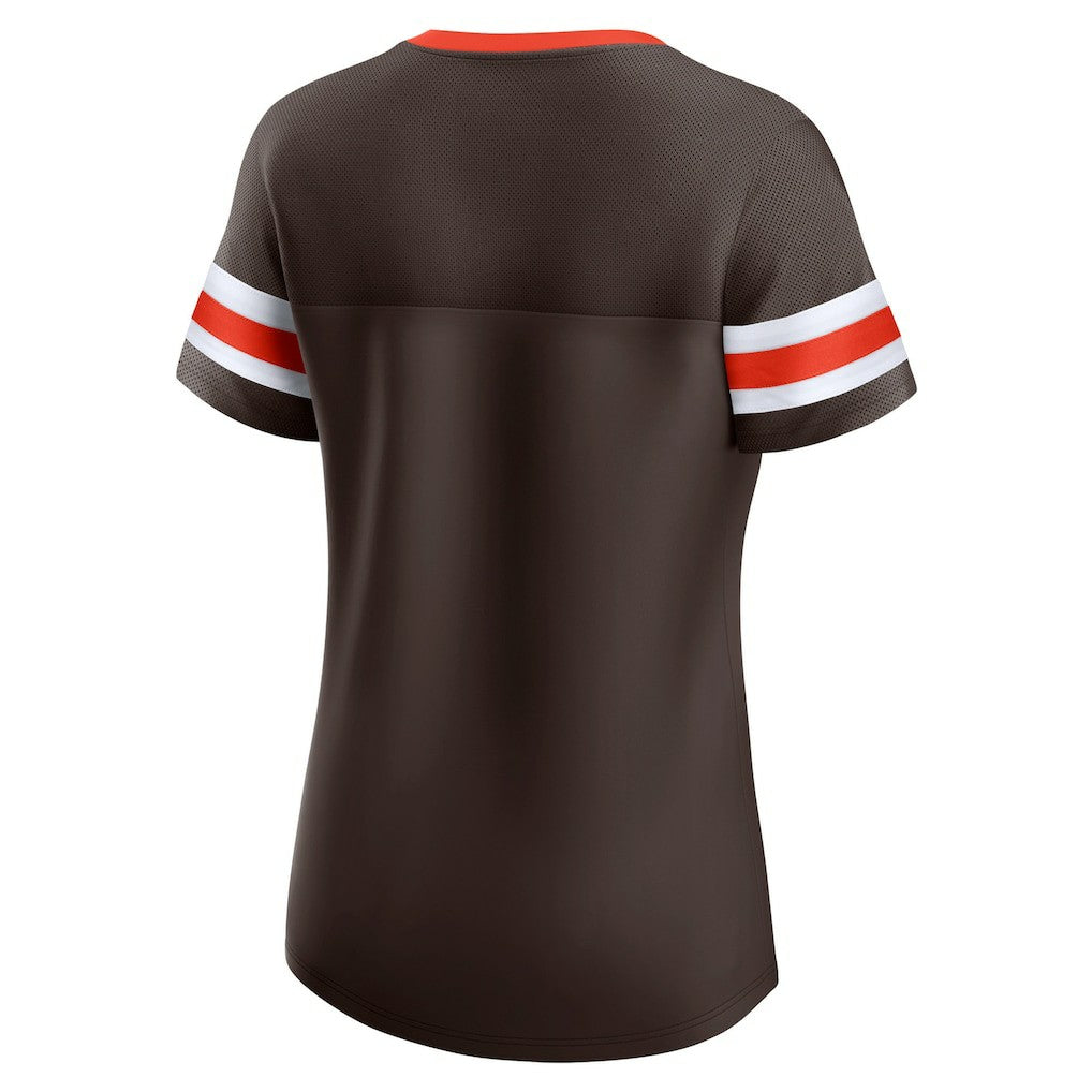 NFL Cleveland Browns Women's Original State Lace-Up T-Shirt