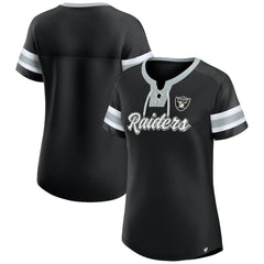 NFL Las Vegas Raiders Women's Original State Lace-Up T-Shirt