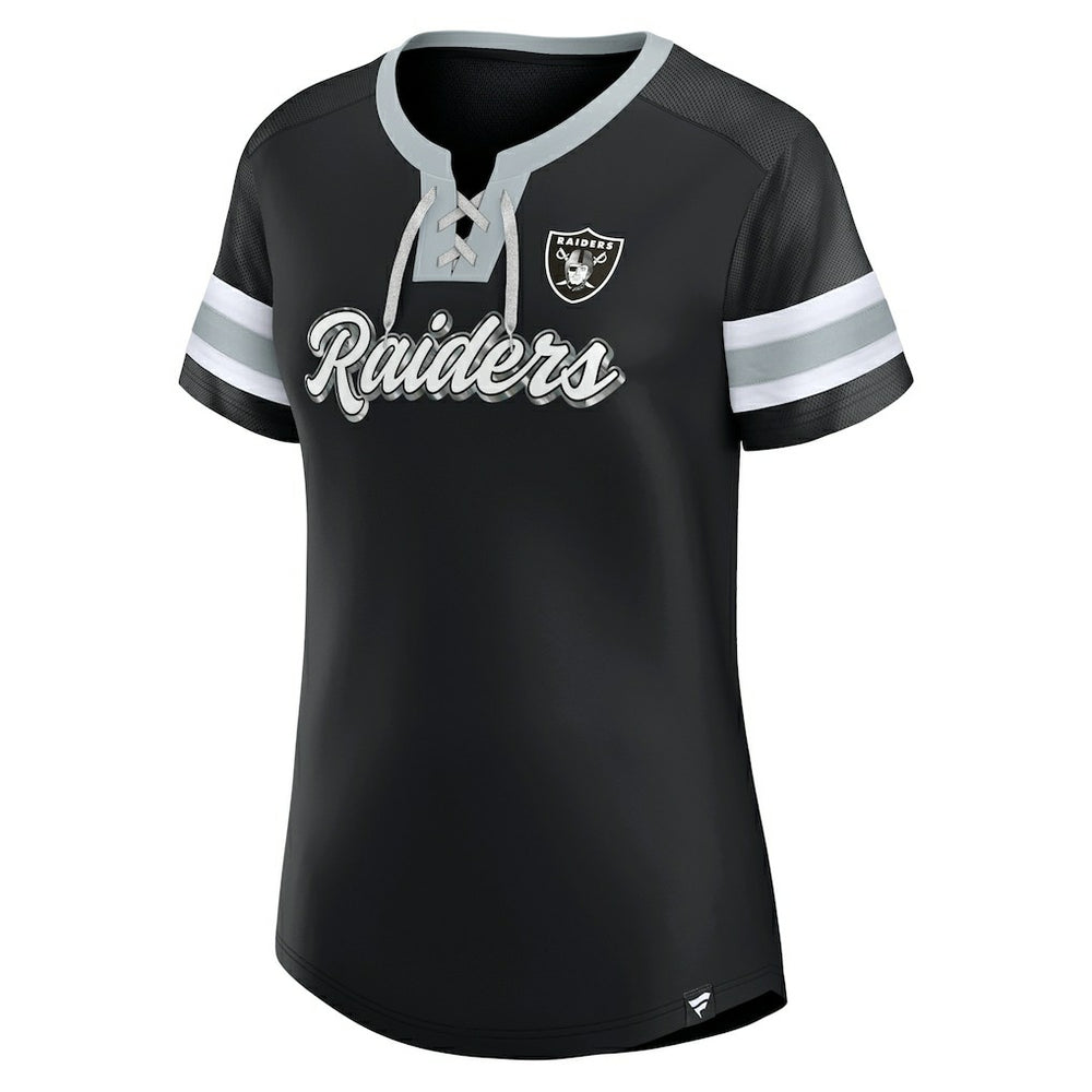 NFL Las Vegas Raiders Women's Original State Lace-Up T-Shirt