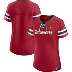 NFL Tampa Bay Buccaneers Women's Original State Lace-Up T-Shirt