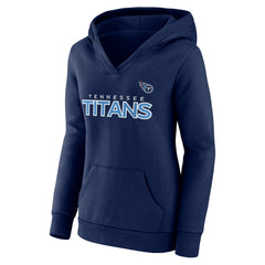 NFL Tennessee Titans Women's Iconic Cotton Fleece Checklist Pullover Hoodie