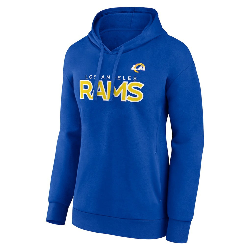 NFL Los Angeles Rams Women's Iconic Cotton Fleece Checklist Pullover Hoodie