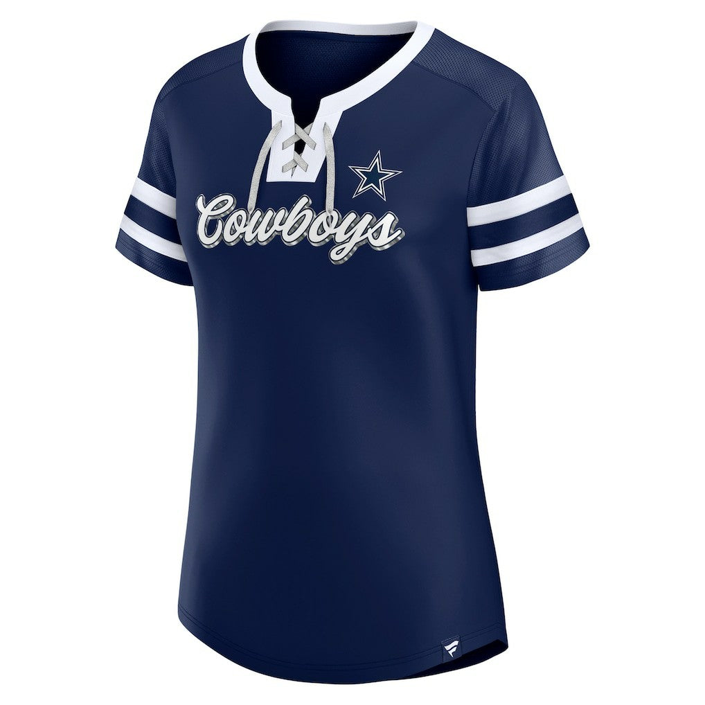 NFL Dallas Cowboys Women's Original State Lace-Up T-Shirt