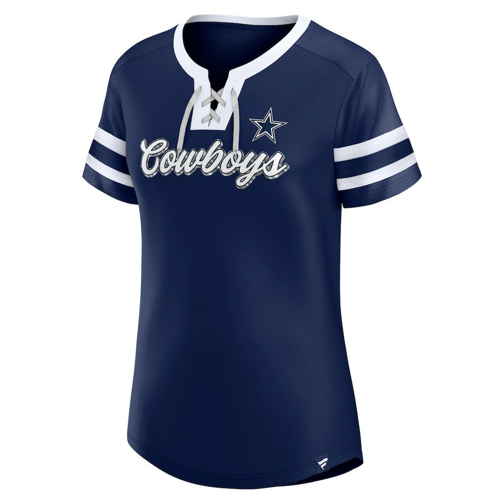 NFL Dallas Cowboys Women's Original State Lace-Up T-Shirt