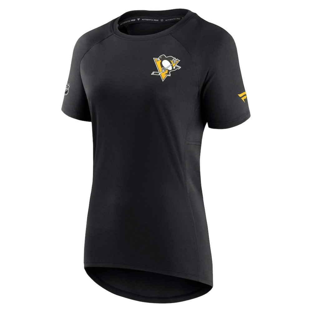 Pittsburgh Penguins Fanatics Women's Authentic Pro Rink Raglan Tech T-Shirt