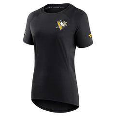 Pittsburgh Penguins Fanatics Women's Authentic Pro Rink Raglan Tech T-Shirt