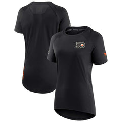 Philadelphia Flyers Fanatics Women's Authentic Pro Rink Raglan Tech T-Shirt