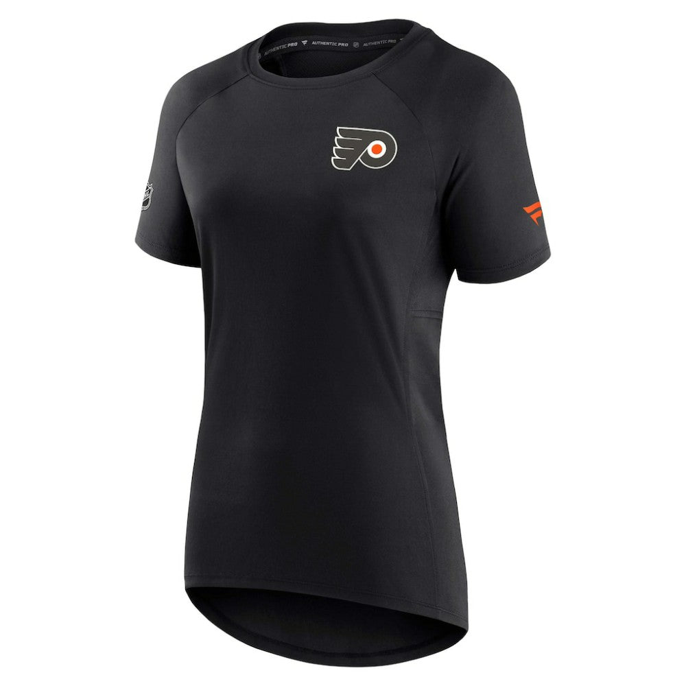 Philadelphia Flyers Fanatics Women's Authentic Pro Rink Raglan Tech T-Shirt