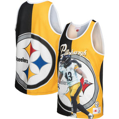 NFL Pittsburgh Steelers Troy Polamalu  Retired Player Graphic Tank Top