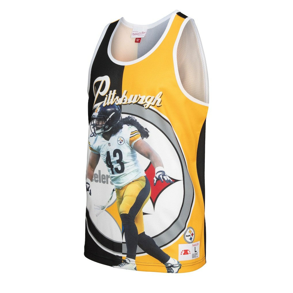 NFL Pittsburgh Steelers Troy Polamalu  Retired Player Graphic Tank Top