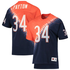 NFL Chicago Bears Walter Payton  Retired Player Name & Number Diagonal Tie-Dye V-Neck T-Shirt
