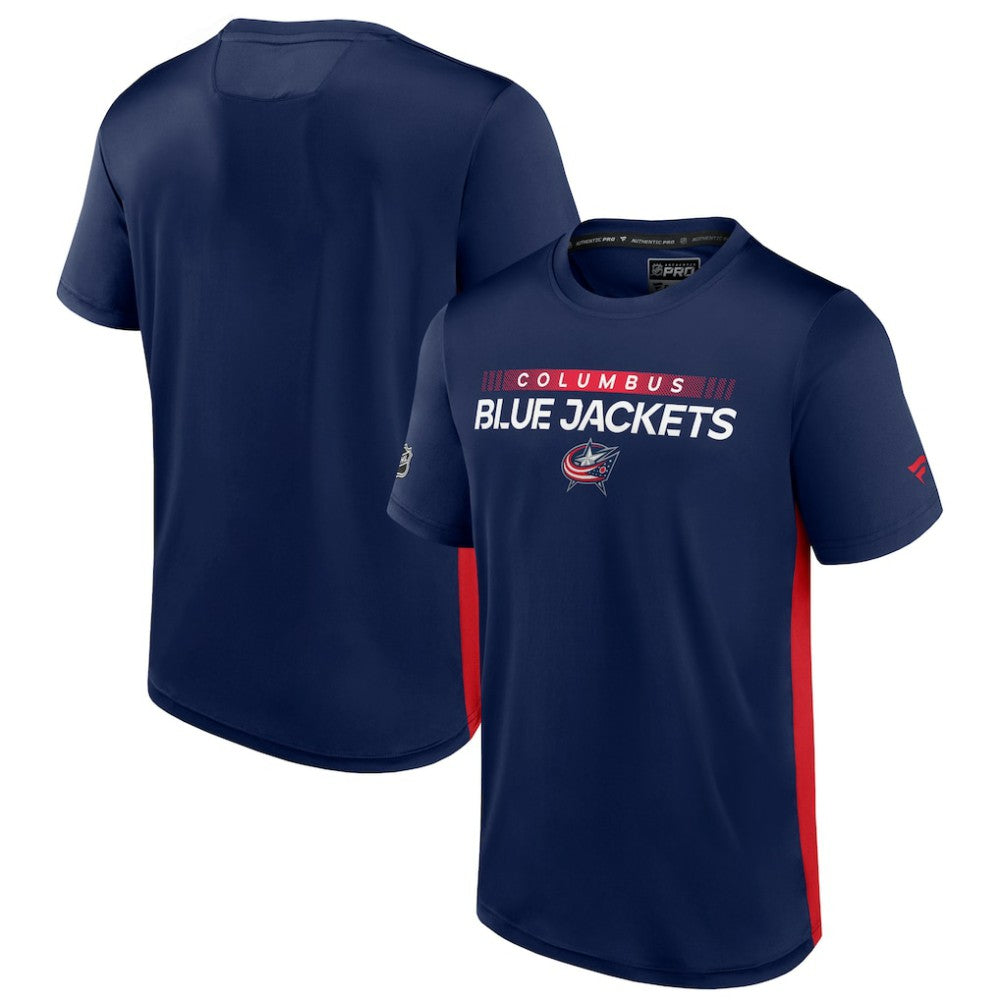 Columbus Blue Jackets Fanatics Authentic Pro Rink Tech T-Shirt